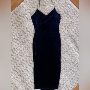 Akita Red Label Blue Velvet Dress